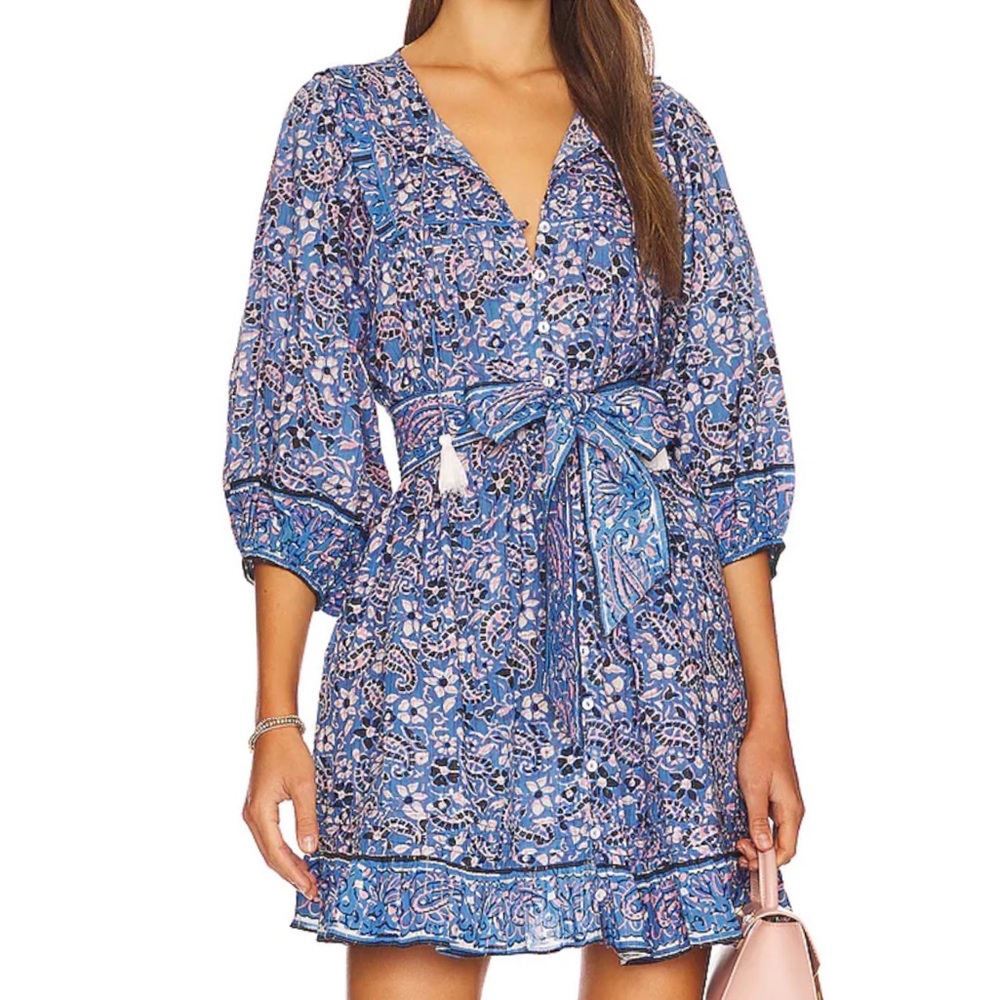 NWOT Cleobella Cora Mini Dress in Paisley Print, Size Small